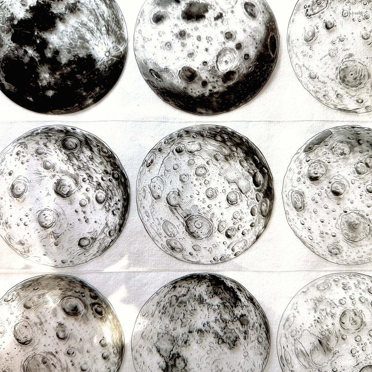 NeverLand Studio - Monochromatic Lunar PET tape (8 cm x 150 cm) SAMPLES