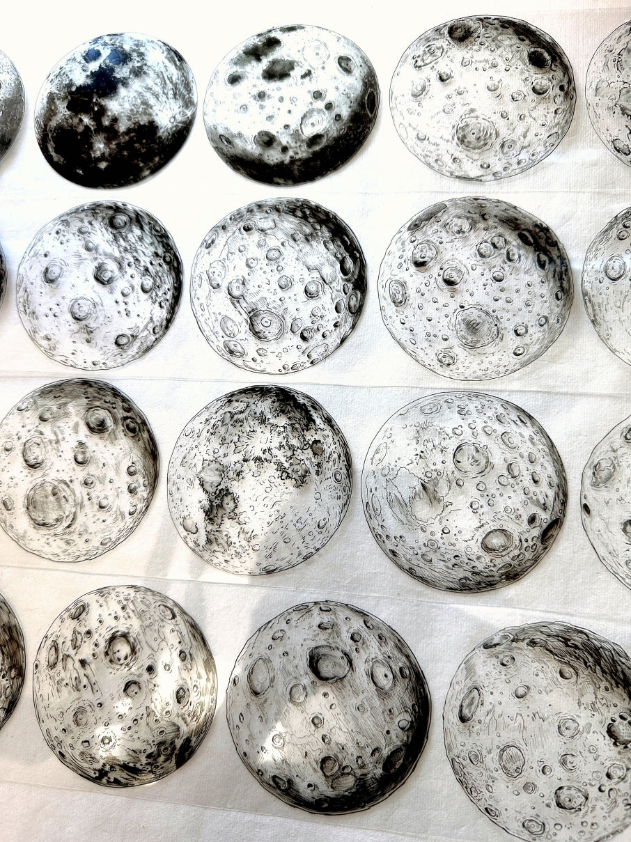 NeverLand Studio - Monochromatic Lunar PET tape (8 cm x 150 cm) SAMPLES