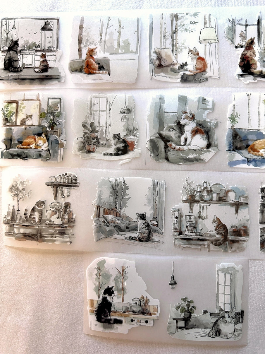 NeverLand Studio - The Lazy Cat Boss PET tape SAMPLES
