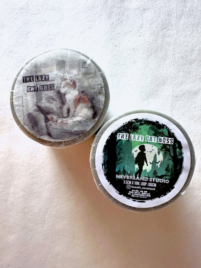 NeverLand Studio - The Lazy Cat Boss PET tape SAMPLES