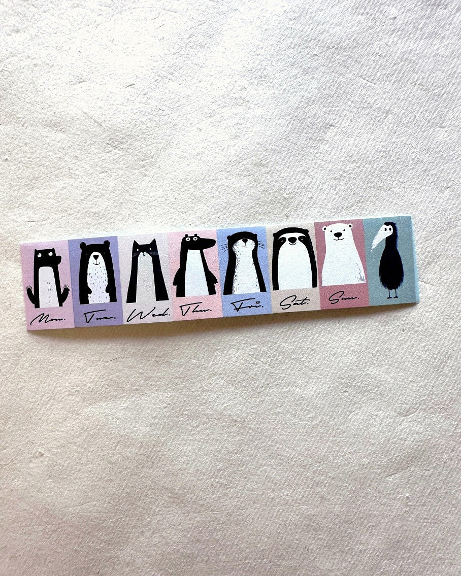 Neverland Studio - Weekly Label Shoebill label sticker roll SAMPLES
