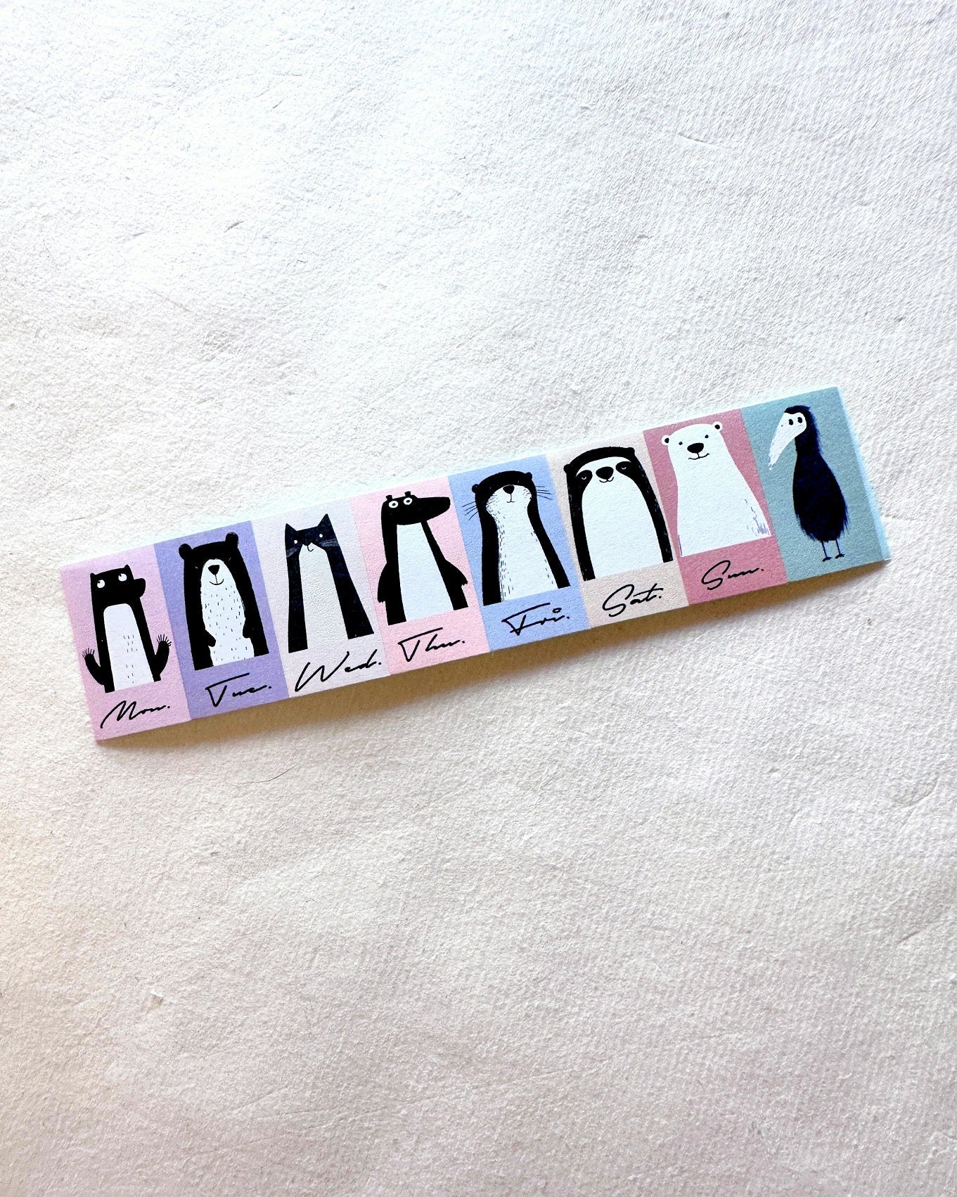 Neverland Studio - Weekly Label Shoebill label sticker roll SAMPLES