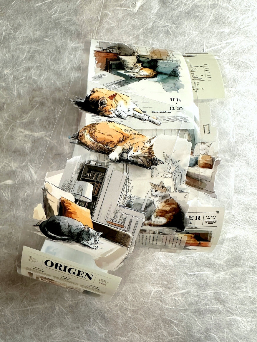 Neverland Studio - Mr. Lazy Cat PET tape SAMPLES