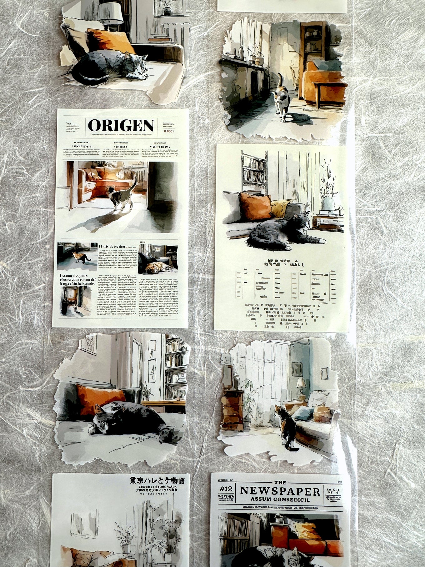 Neverland Studio - Mr. Lazy Cat PET tape SAMPLES