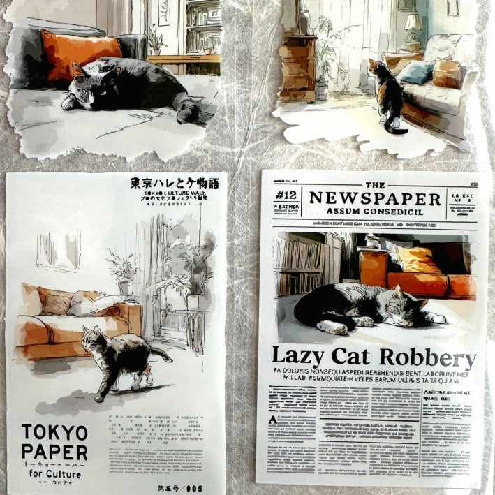 Neverland Studio - Mr. Lazy Cat PET tape SAMPLES
