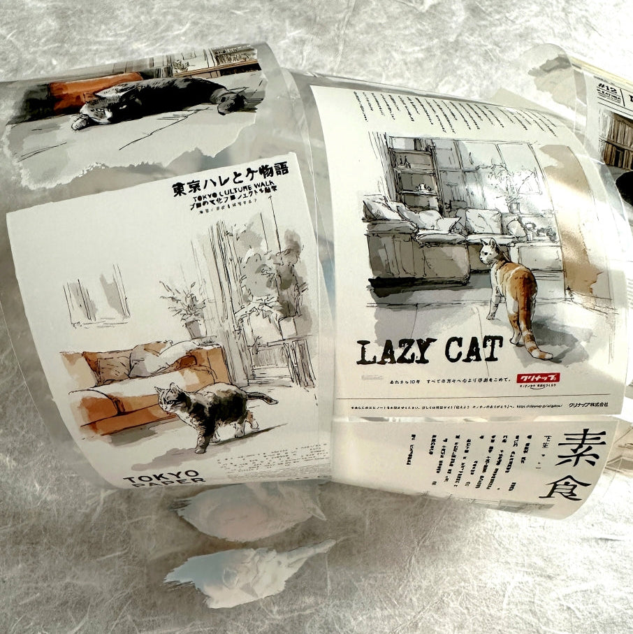 Neverland Studio - Mr. Lazy Cat PET tape SAMPLES