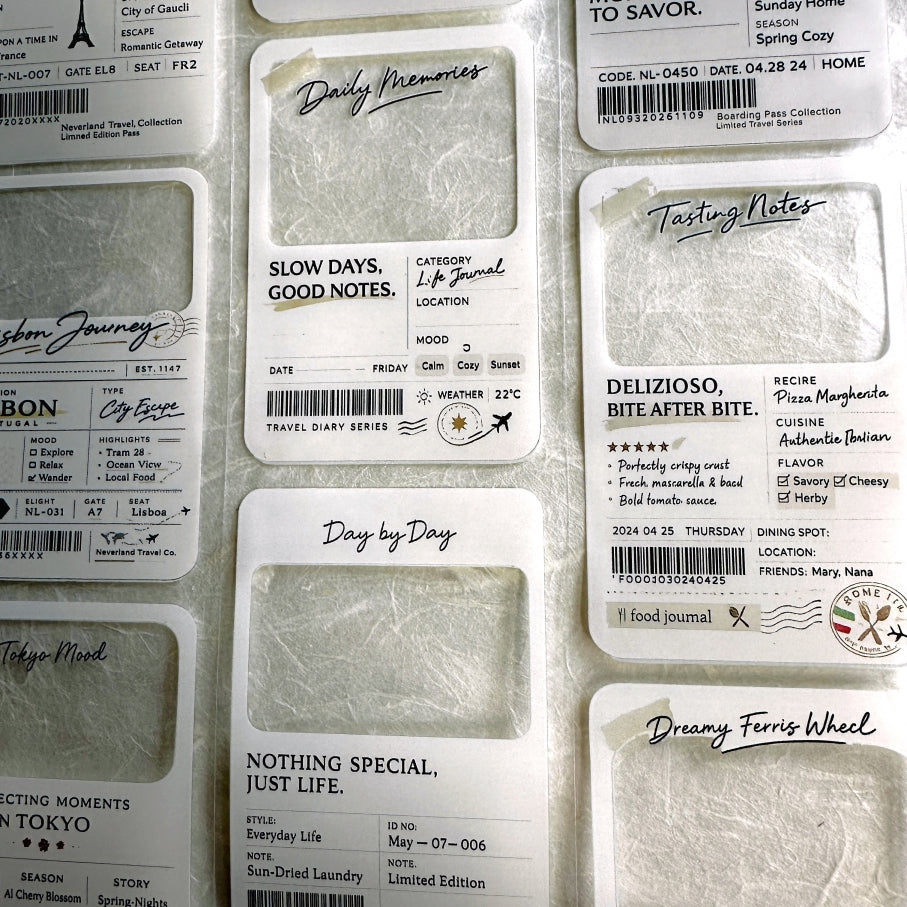 Neverland Studio - Travel Cards PET tape SAMPLES