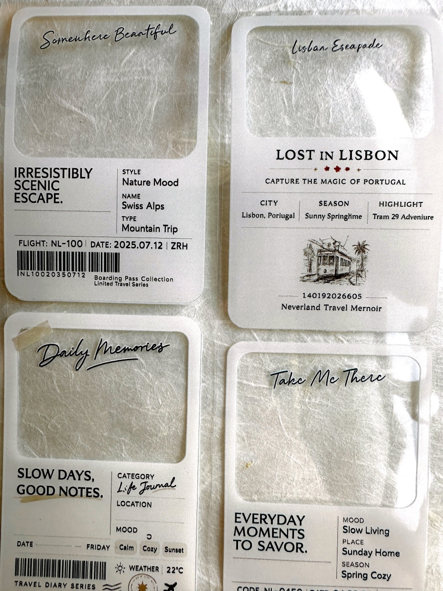 Neverland Studio - Travel Cards PET tape SAMPLES