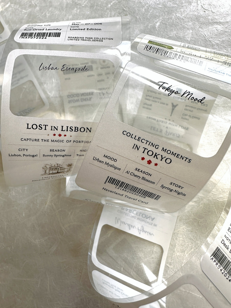 Neverland Studio - Travel Cards PET tape SAMPLES
