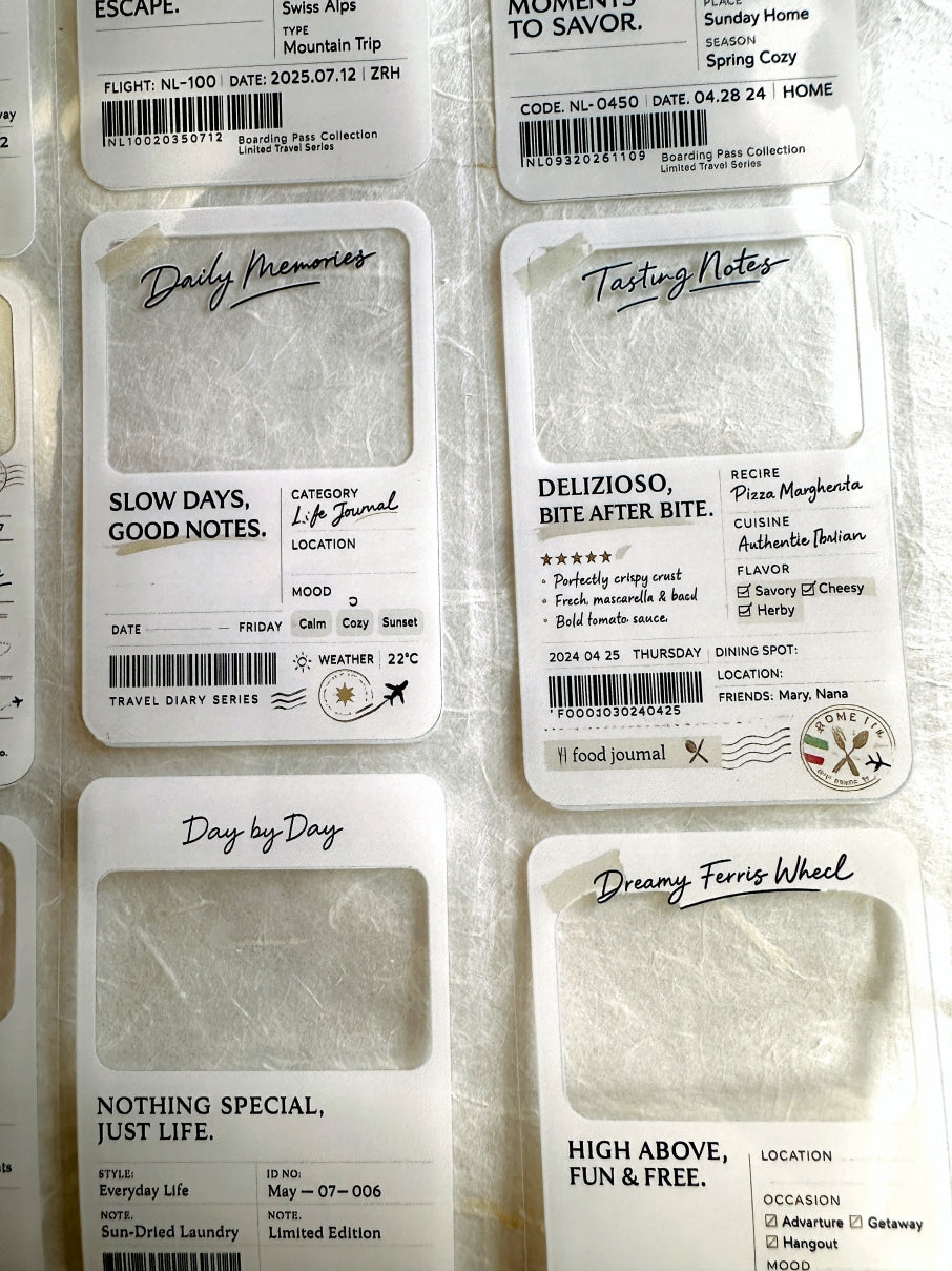 Neverland Studio - Travel Cards PET tape SAMPLES