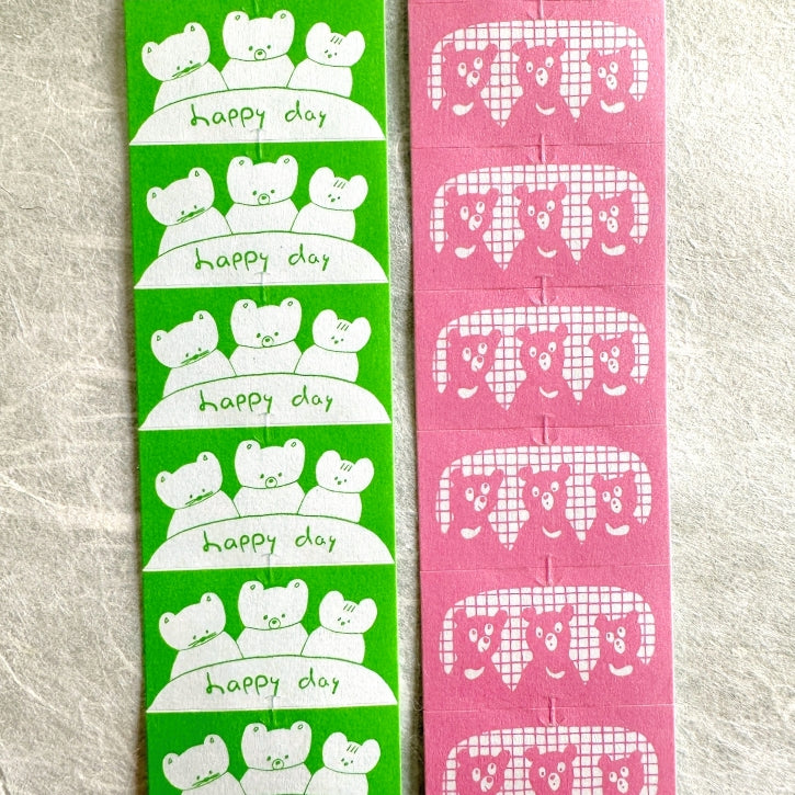 Nico Recipe - Happy Day & Three Bears label sticker rolls SAMPLES