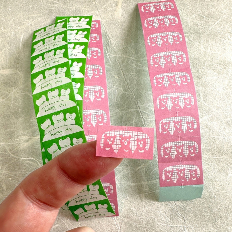 Nico Recipe - Happy Day & Three Bears label sticker rolls SAMPLES