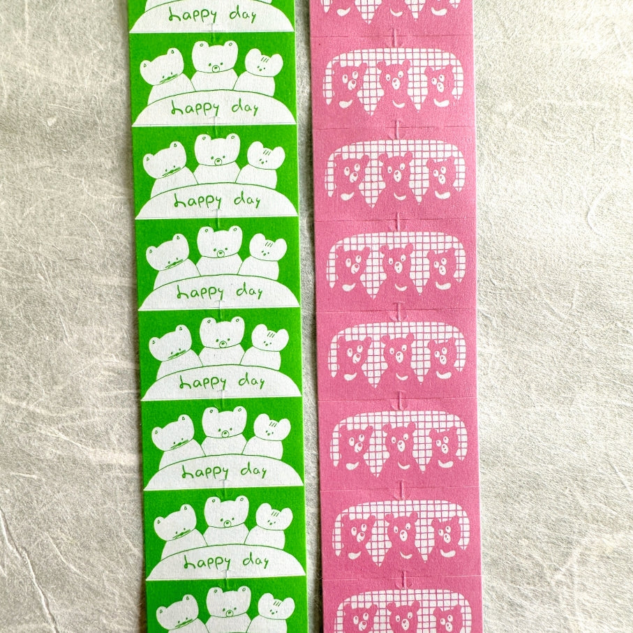 Nico Recipe - Happy Day & Three Bears label sticker rolls SAMPLES