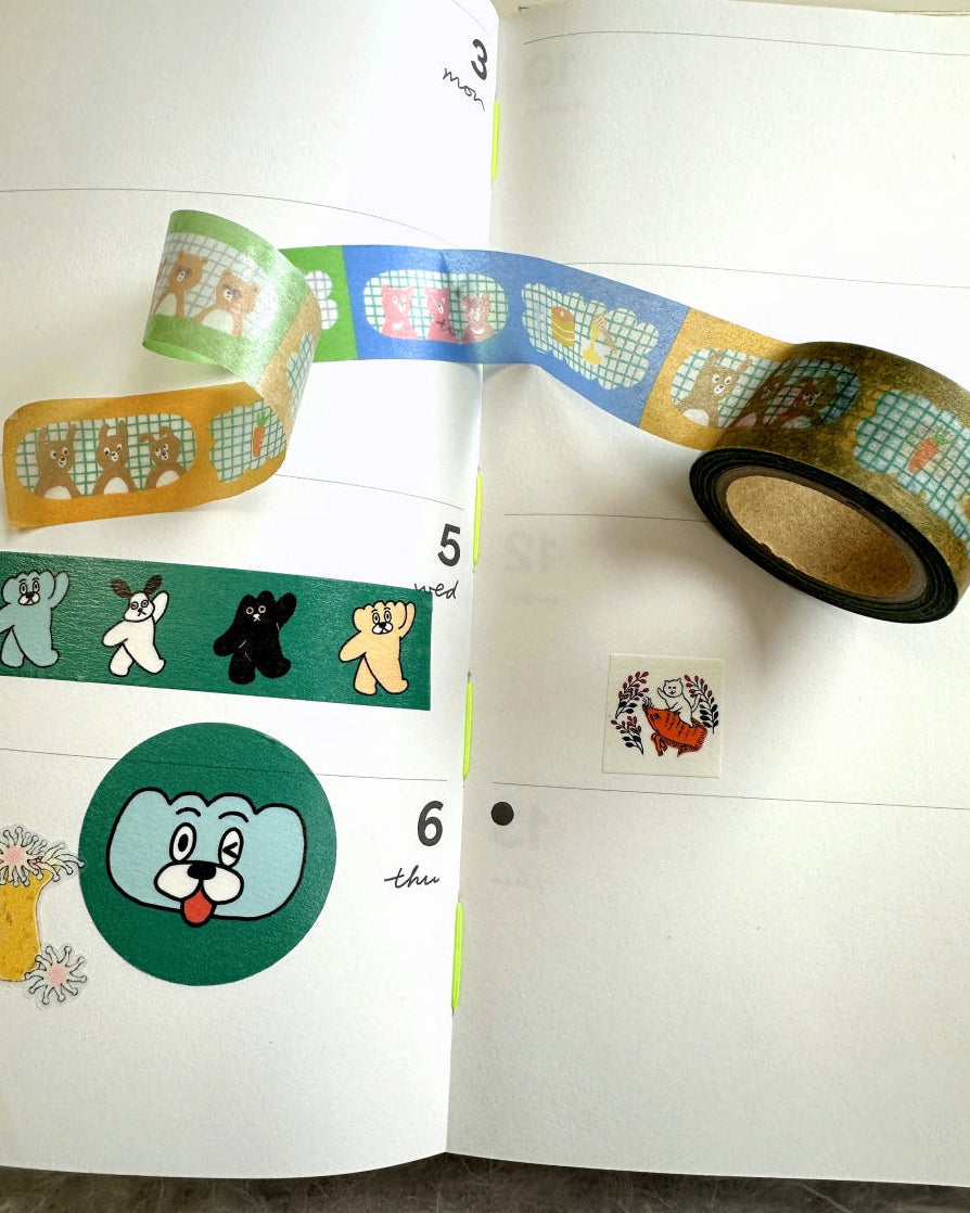 Nico-Recipe - Animals washi tape SAMPLES