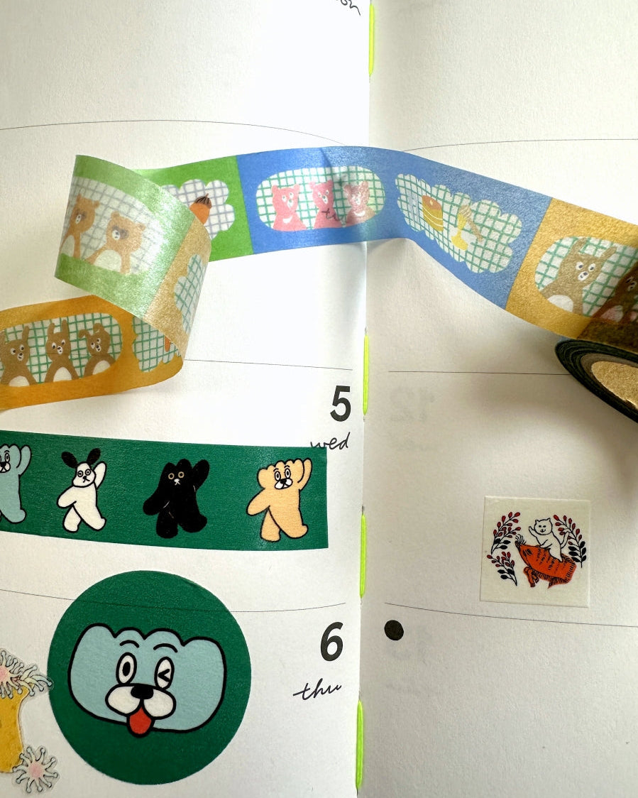 Nico-Recipe - Animals washi tape SAMPLES
