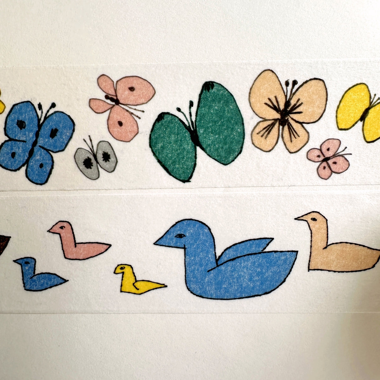 mt x Minä Perhonen - Flutter & Follow 3.5 cm wide washi tape SAMPLES
