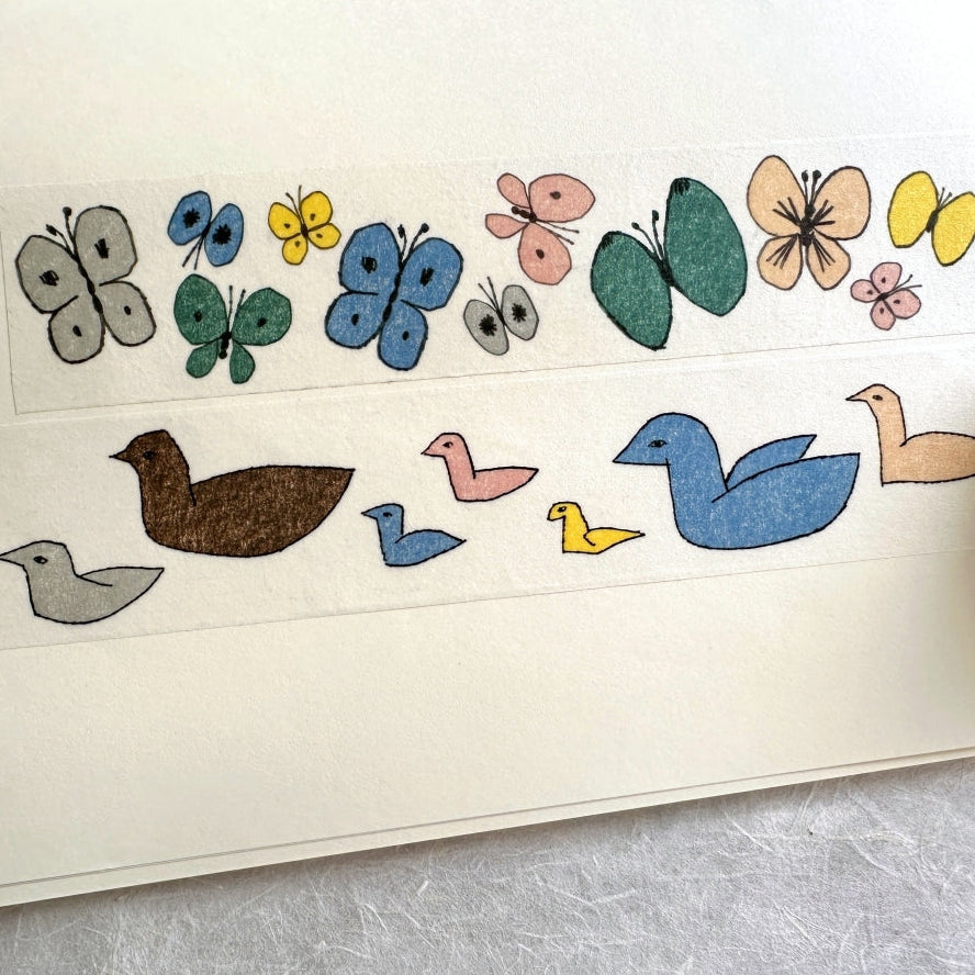 mt x Minä Perhonen - Flutter & Follow 3.5 cm wide washi tape SAMPLES