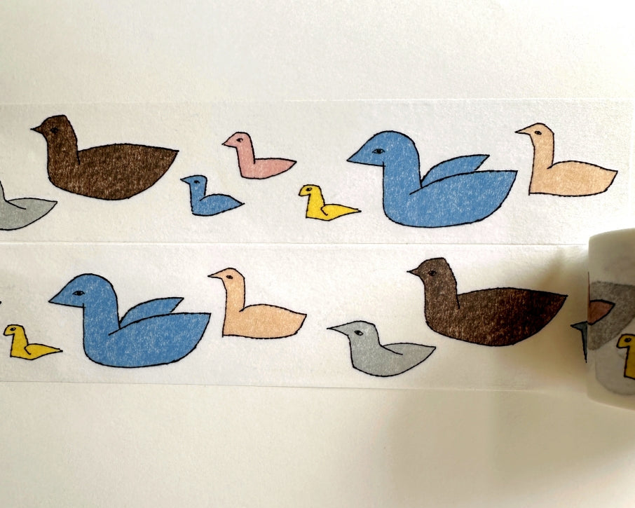 mt x Minä Perhonen - Flutter & Follow 3.5 cm wide washi tape SAMPLES