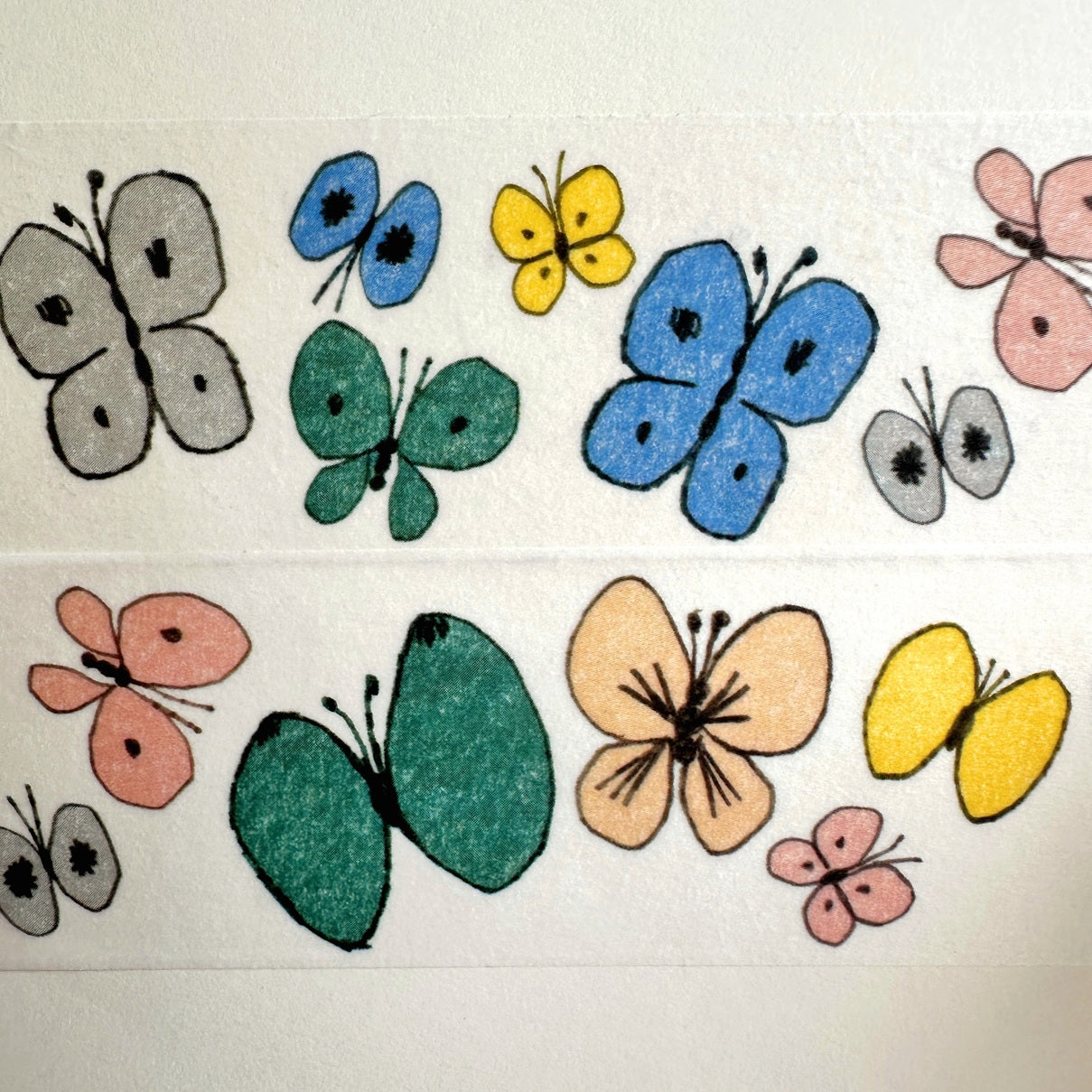 mt x Minä Perhonen - Flutter & Follow 3.5 cm wide washi tape SAMPLES