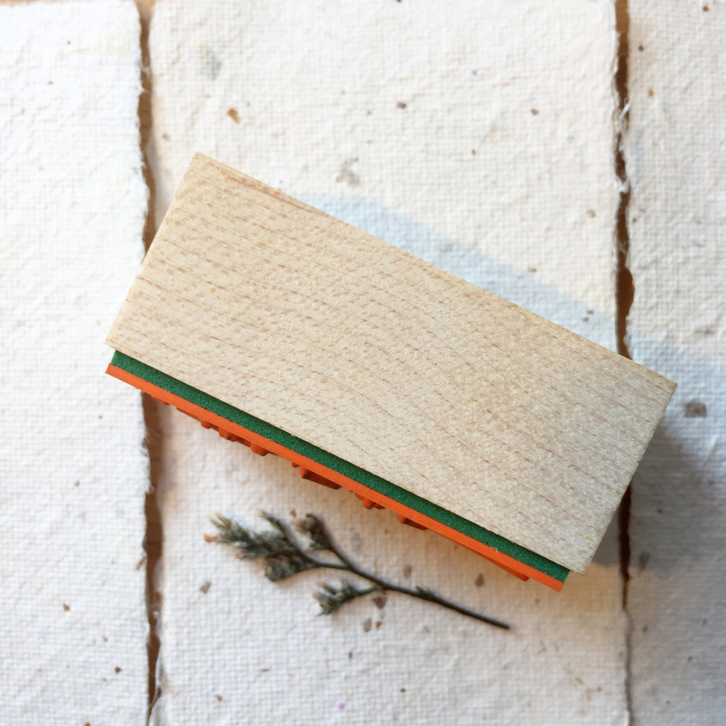 Nonnlala - Botanical Leaf rubber stamp [Pre-loved]