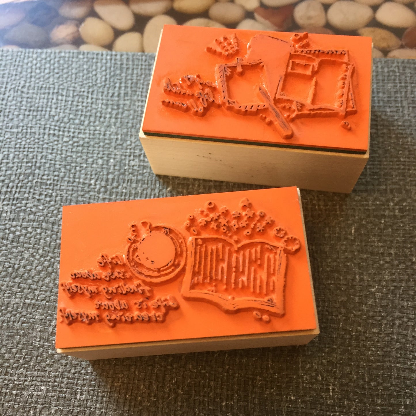 Nonnlala - Cafe Time & Stationery Planner rubber stamps [Pre-loved]