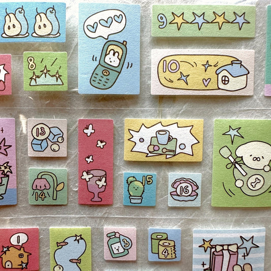 Note For - Softie Cutie Daydream Diary sticker roll SAMPLES