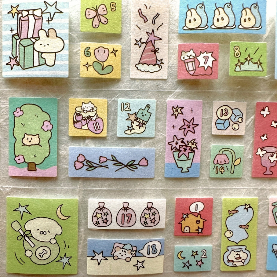 Note For - Softie Cutie Daydream Diary sticker roll SAMPLES