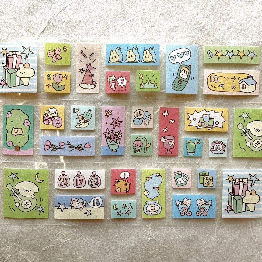 Note For - Softie Cutie Daydream Diary sticker roll SAMPLES