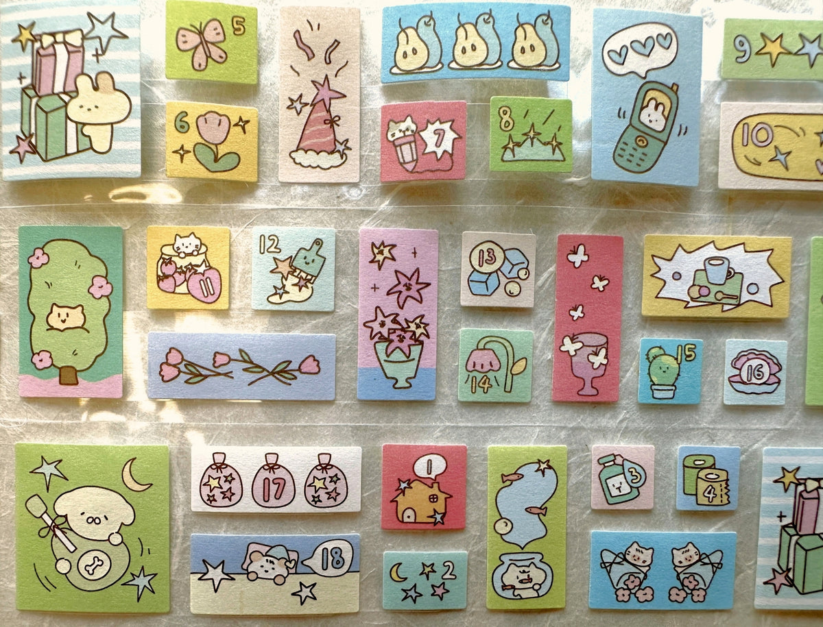 Note For - Softie Cutie Daydream Diary sticker roll SAMPLES