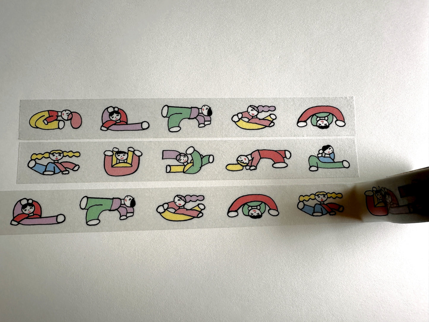 Tadashi Nishiwaki - Animals, Lazy, & Unnatural Pose washi tape SAMPLES