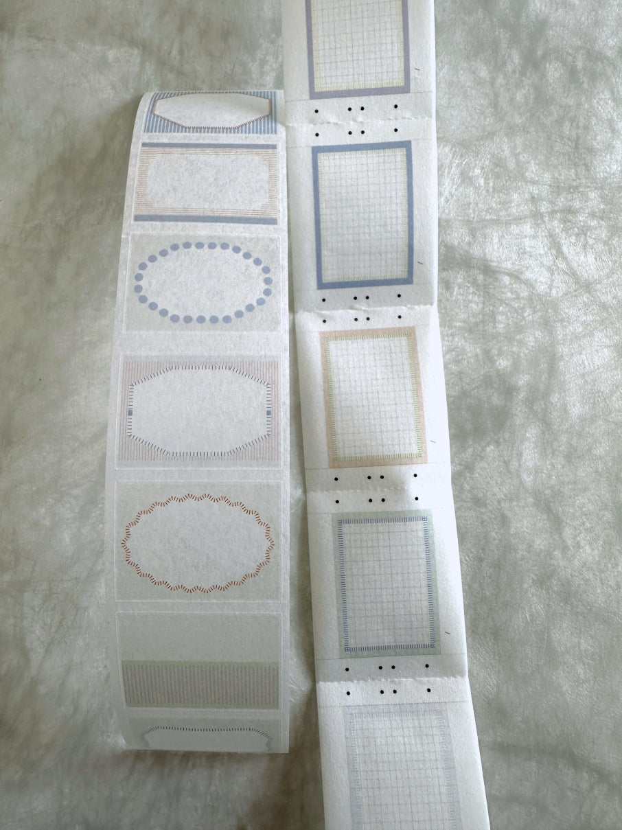 Nyret Design - Vol. 11 One Day Label I kiss-cut washi tape SAMPLES