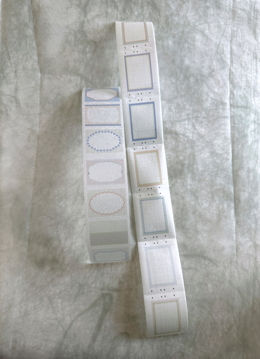 Nyret Design - Vol. 11 One Day Label II perforated washi tape SAMPLES