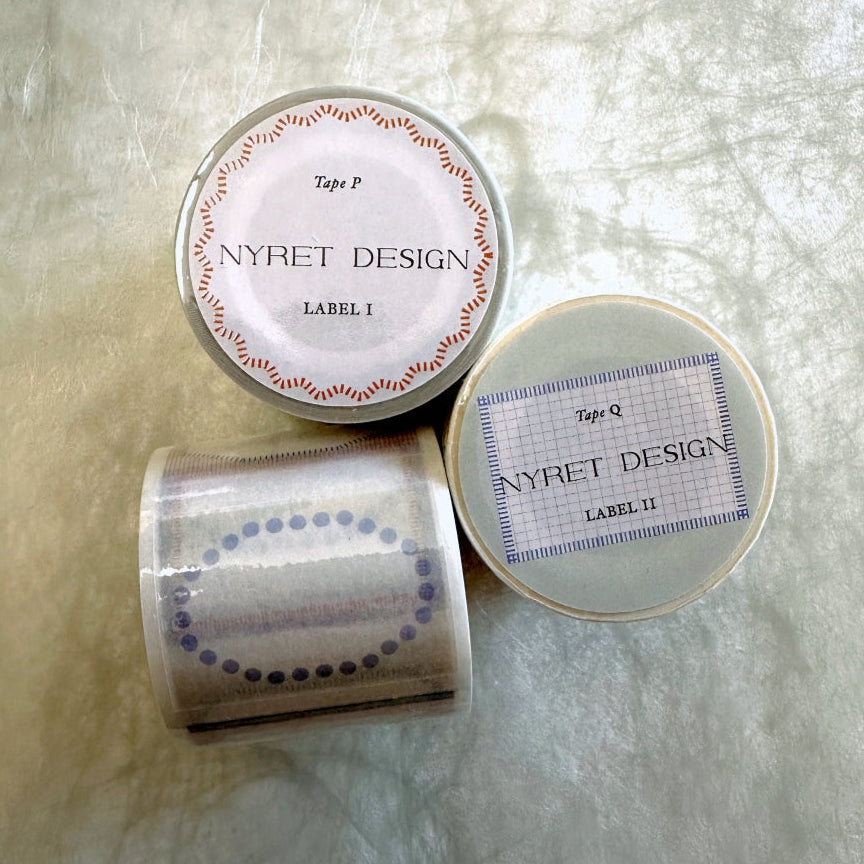Nyret Design - Vol. 11 One Day Label I kiss-cut washi tape SAMPLES