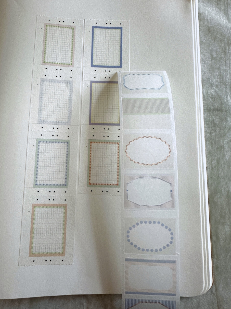 Nyret Design - Vol. 11 One Day Label I kiss-cut washi tape SAMPLES