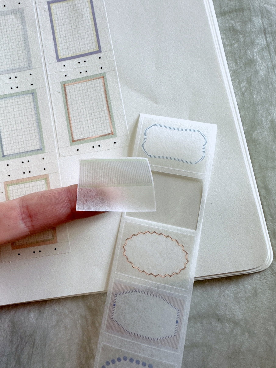 Nyret Design - Vol. 11 One Day Label I kiss-cut washi tape SAMPLES