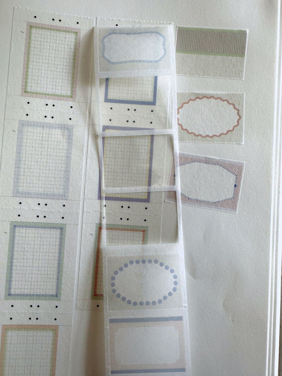 Nyret Design - Vol. 11 One Day Label I kiss-cut washi tape SAMPLES