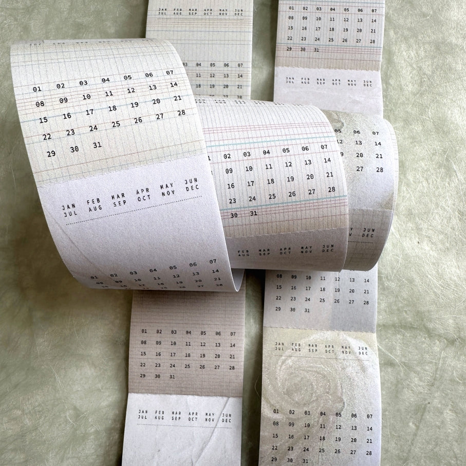 Nyret Design - Calendar perforated paper tape (writable) SAMPLES
