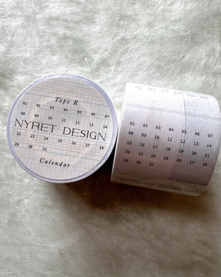 Nyret Design - Calendar perforated paper tape (writable) SAMPLES