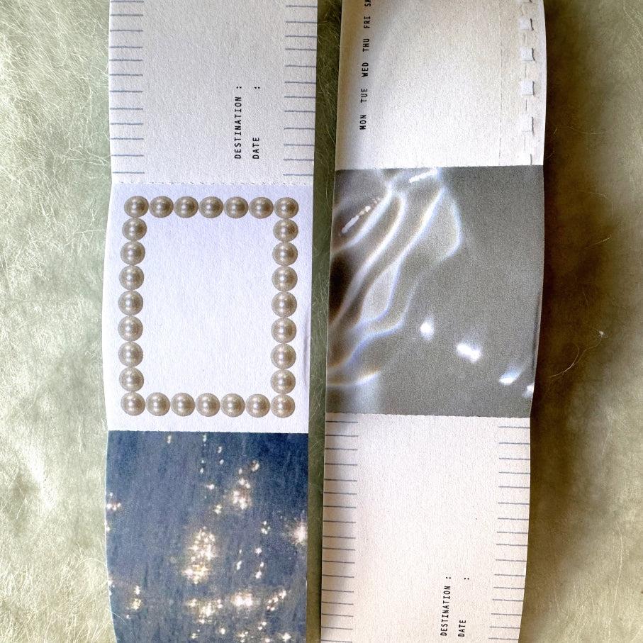Nyret Design - Ocean perforated paper tape (writable) SAMPLES