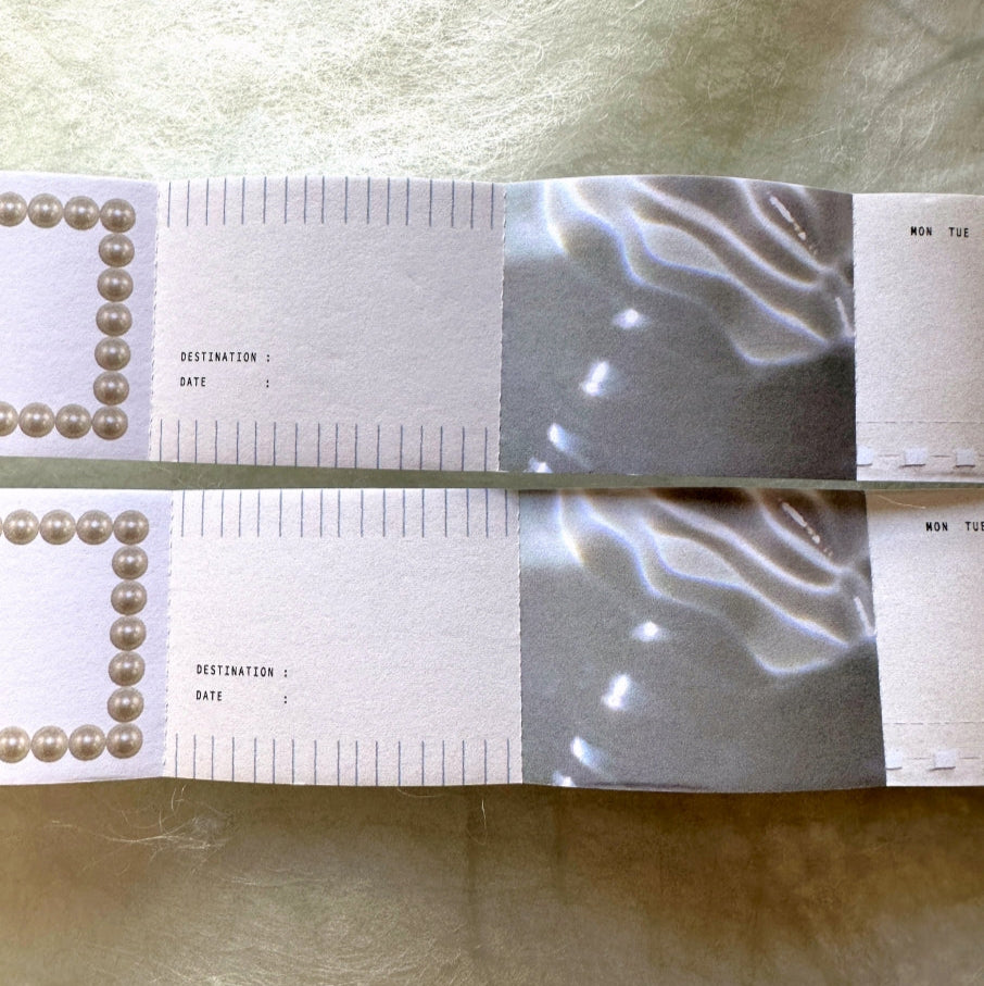 Nyret Design - Ocean perforated paper tape (writable) SAMPLES