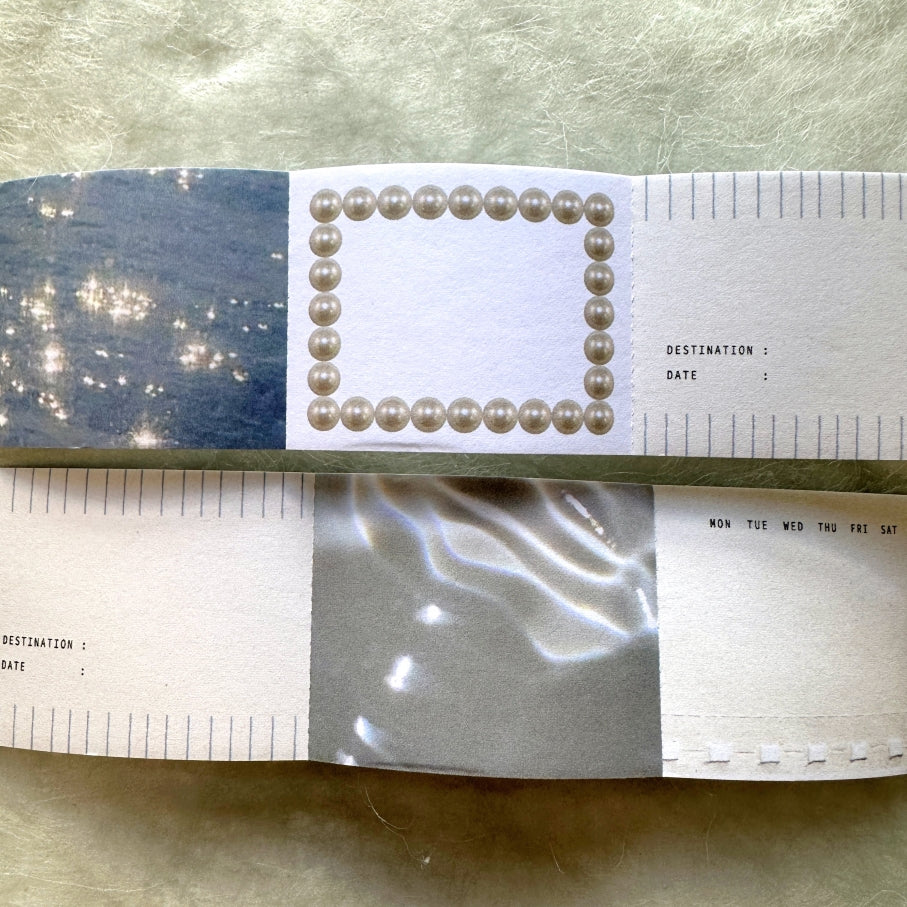 Nyret Design - Ocean perforated paper tape (writable) SAMPLES