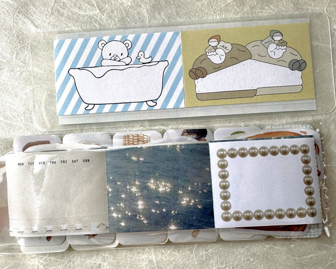 Nyret Design - Ocean perforated paper tape (writable) SAMPLES