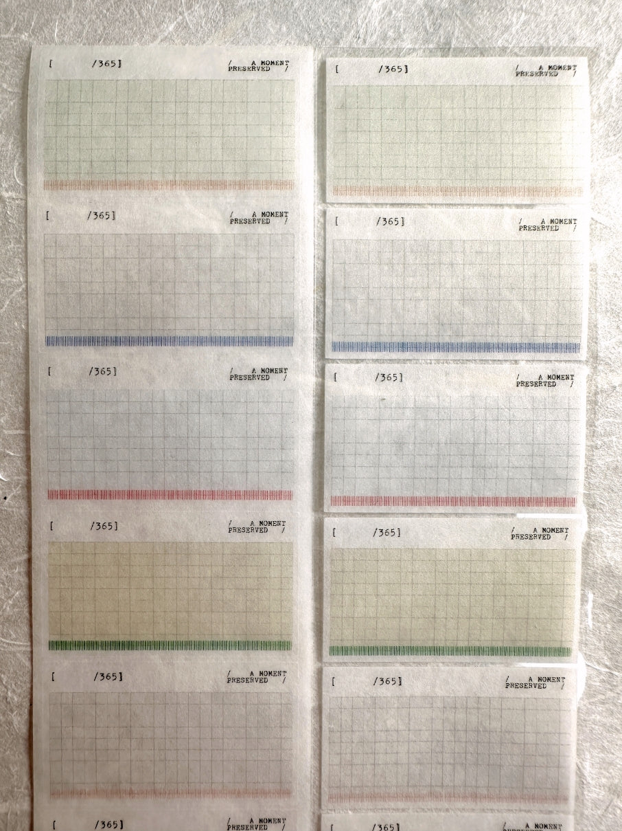 Nyret Design - Fragment kiss-cut washi tape SAMPLES