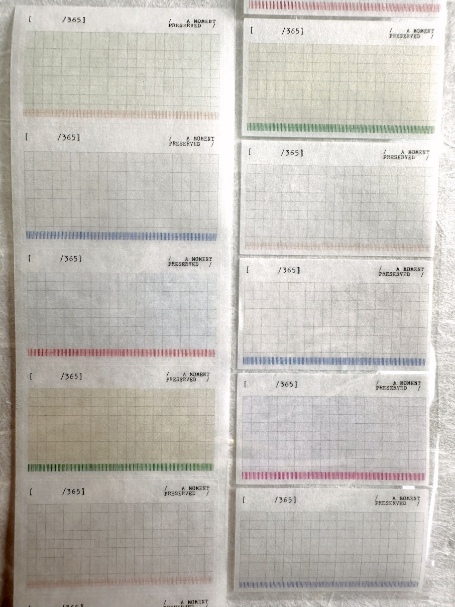 Nyret Design - Fragment kiss-cut washi tape SAMPLES