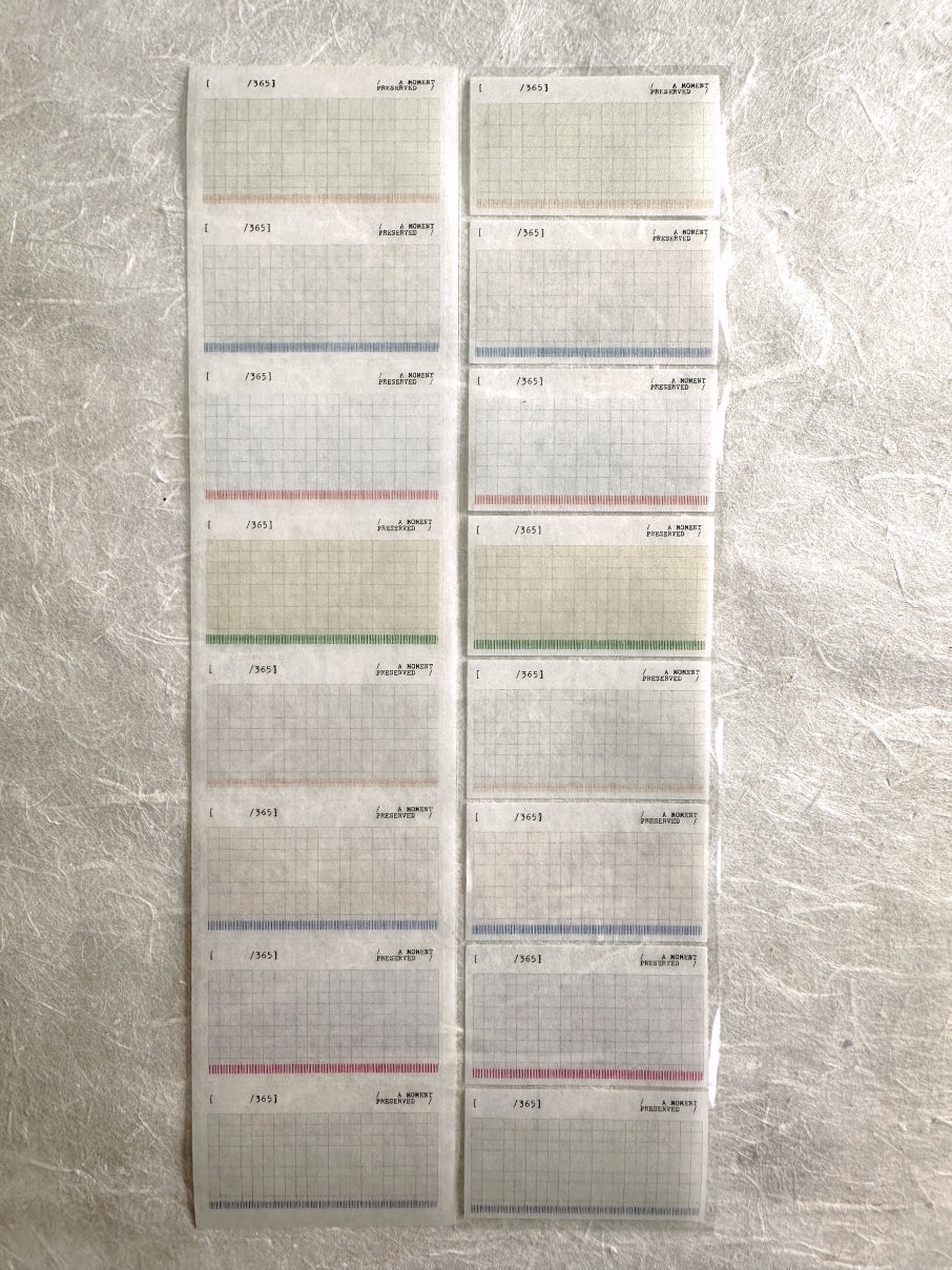 Nyret Design - Fragment kiss-cut washi tape SAMPLES