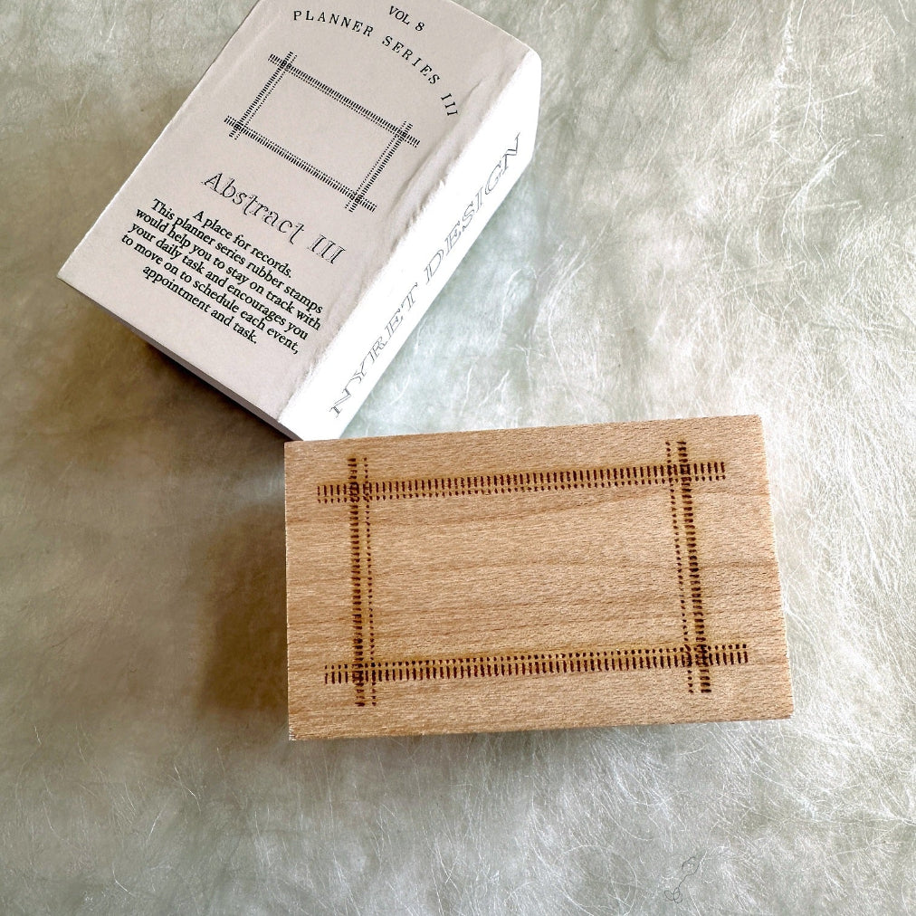 Nyret - Planner Series III, Abstract III rubber stamp