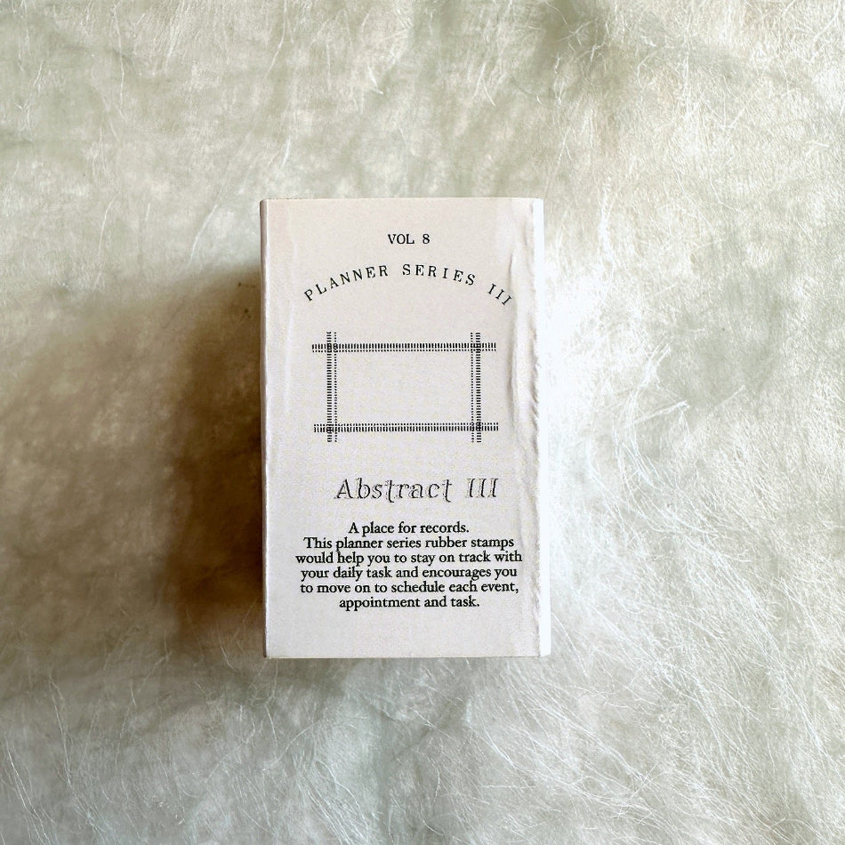 Nyret - Planner Series III, Abstract III rubber stamp