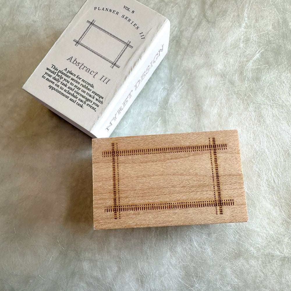 Nyret - Planner Series III, Abstract III rubber stamp