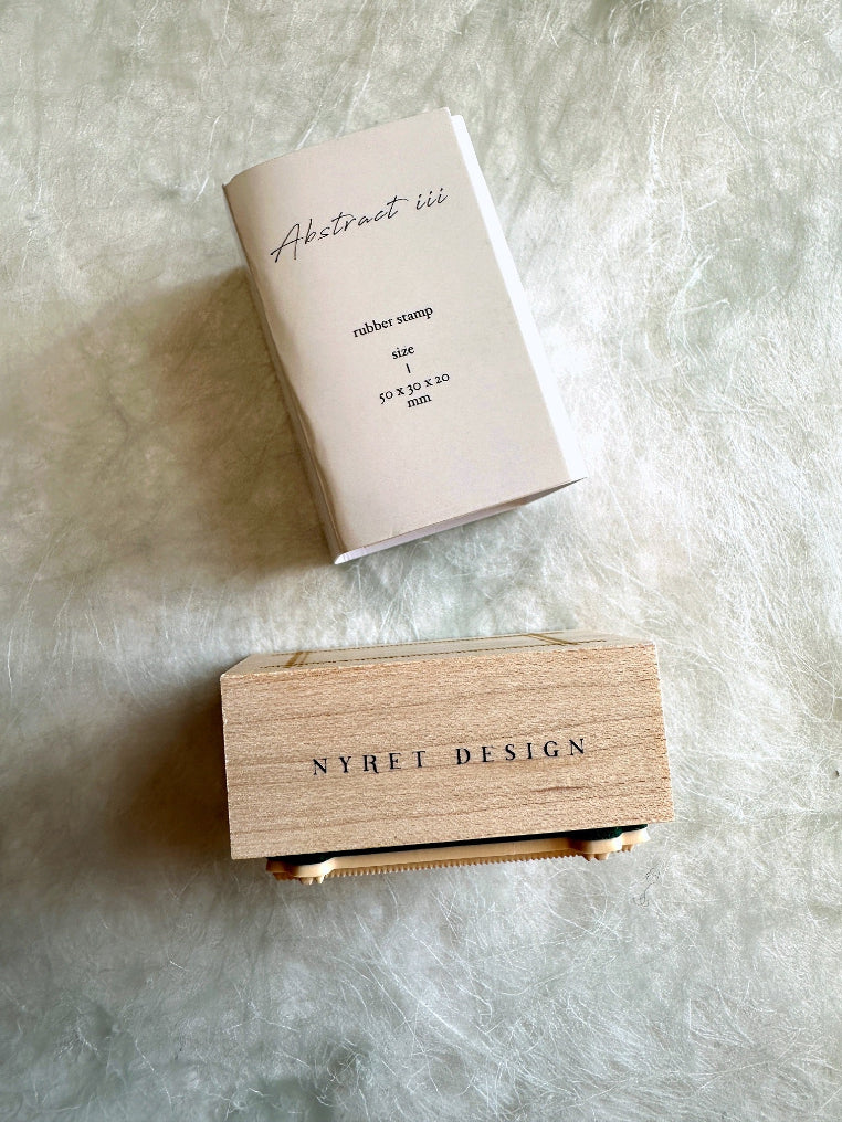 Nyret - Planner Series III, Abstract III rubber stamp