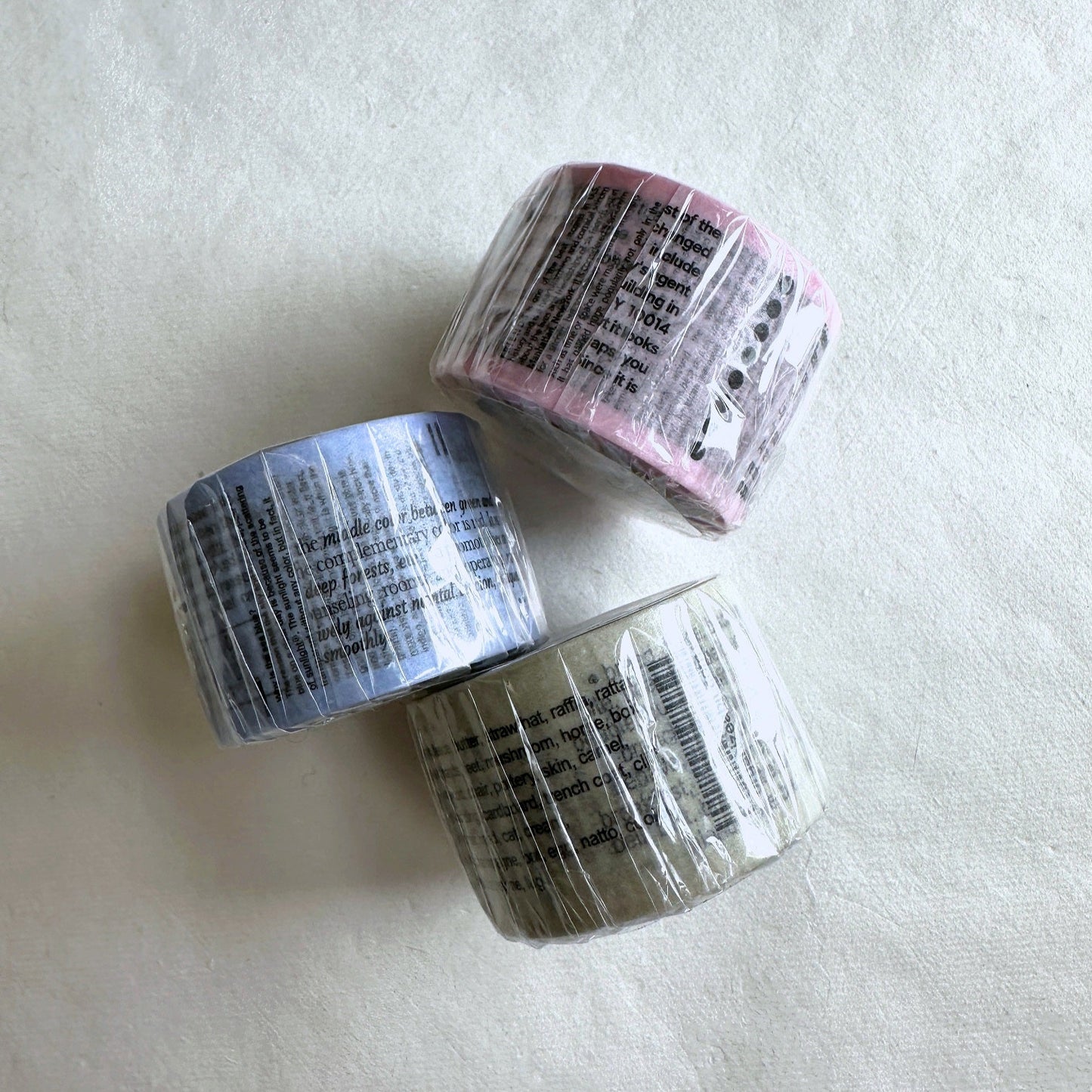 Organize a Bit - Pink, Beige, & Blue Korean masking tape SAMPLES